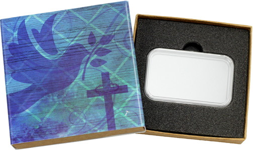 SilverTowne Natural Kraft Paper Gift Box with Religious Box Sleeve